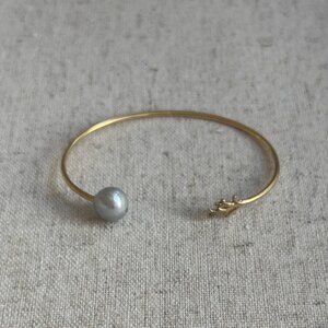 Chan Luu Gold Plated, Pearl and Coral Cuff